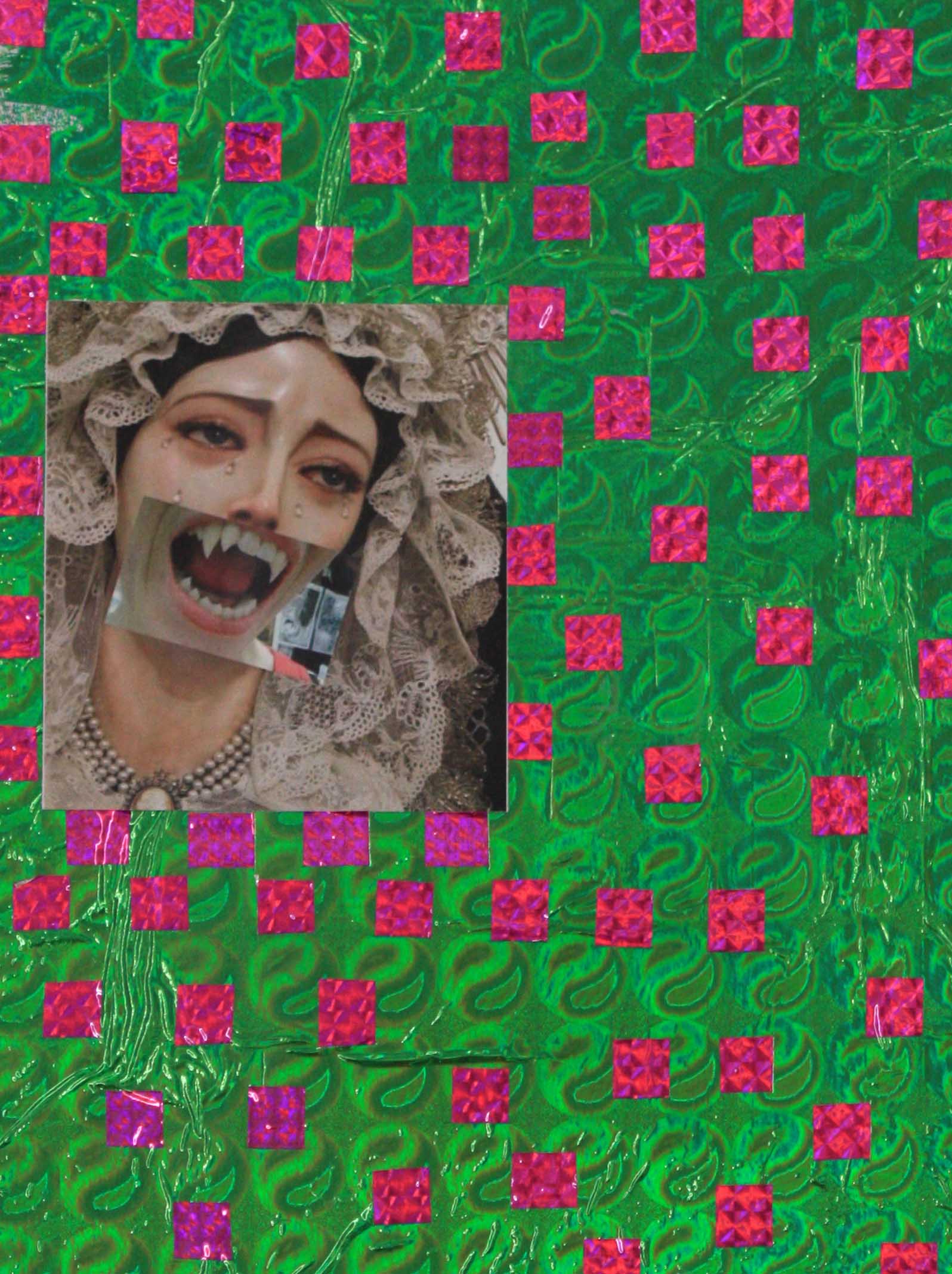 Nazanin Avani, Untitled, 2017, Collage on foamboard, 21.5 x 27 cm
