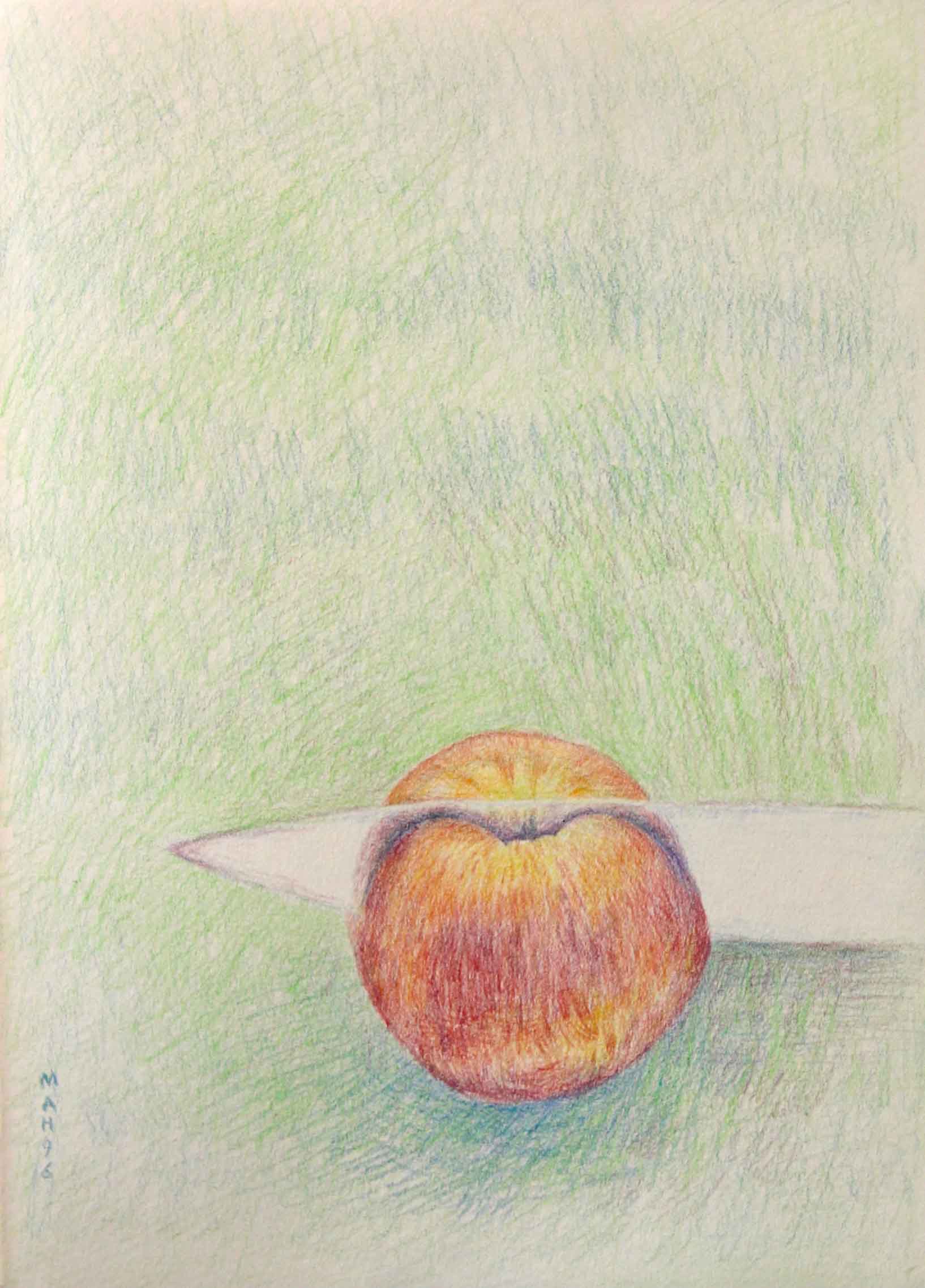 Mahsa Mohamadi, Untitled, 2017, Colored pencil on paper, 18.5 x 26 cm